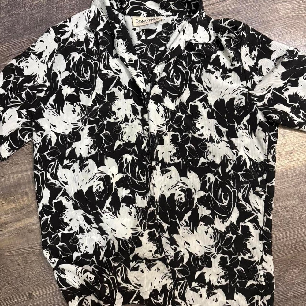 vintage donn kenny floral blouse